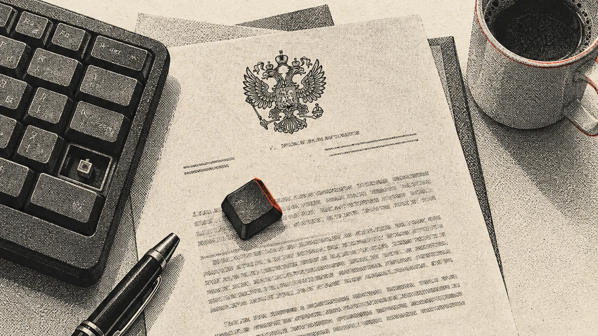 Поддельное письмо Соцфонда о том, что выплаты семьям детей с онкологией отдали армии, рядом клавиатура с выпавшей клавишей